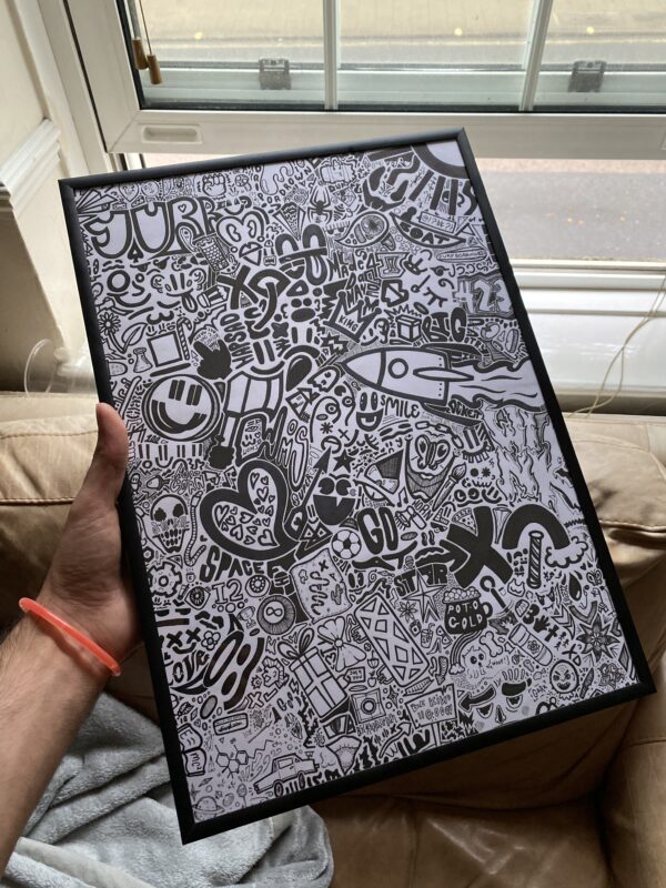 Doodle Piece Framed